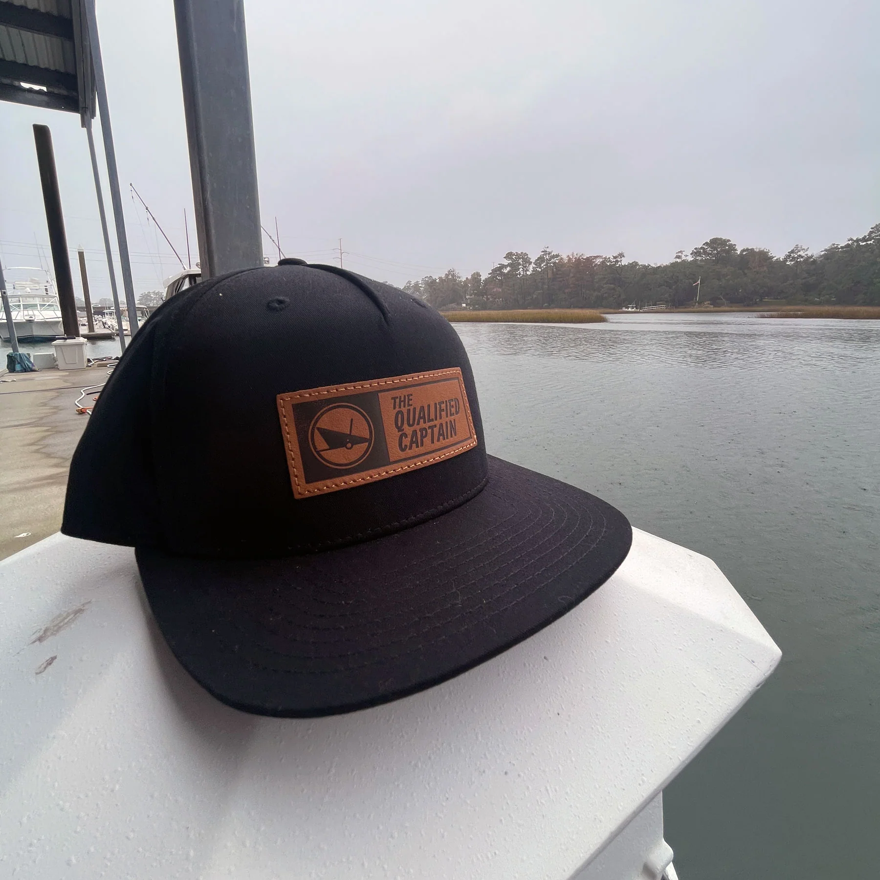 Maritime Leather Patch Mid-Profile Hat - Image 8